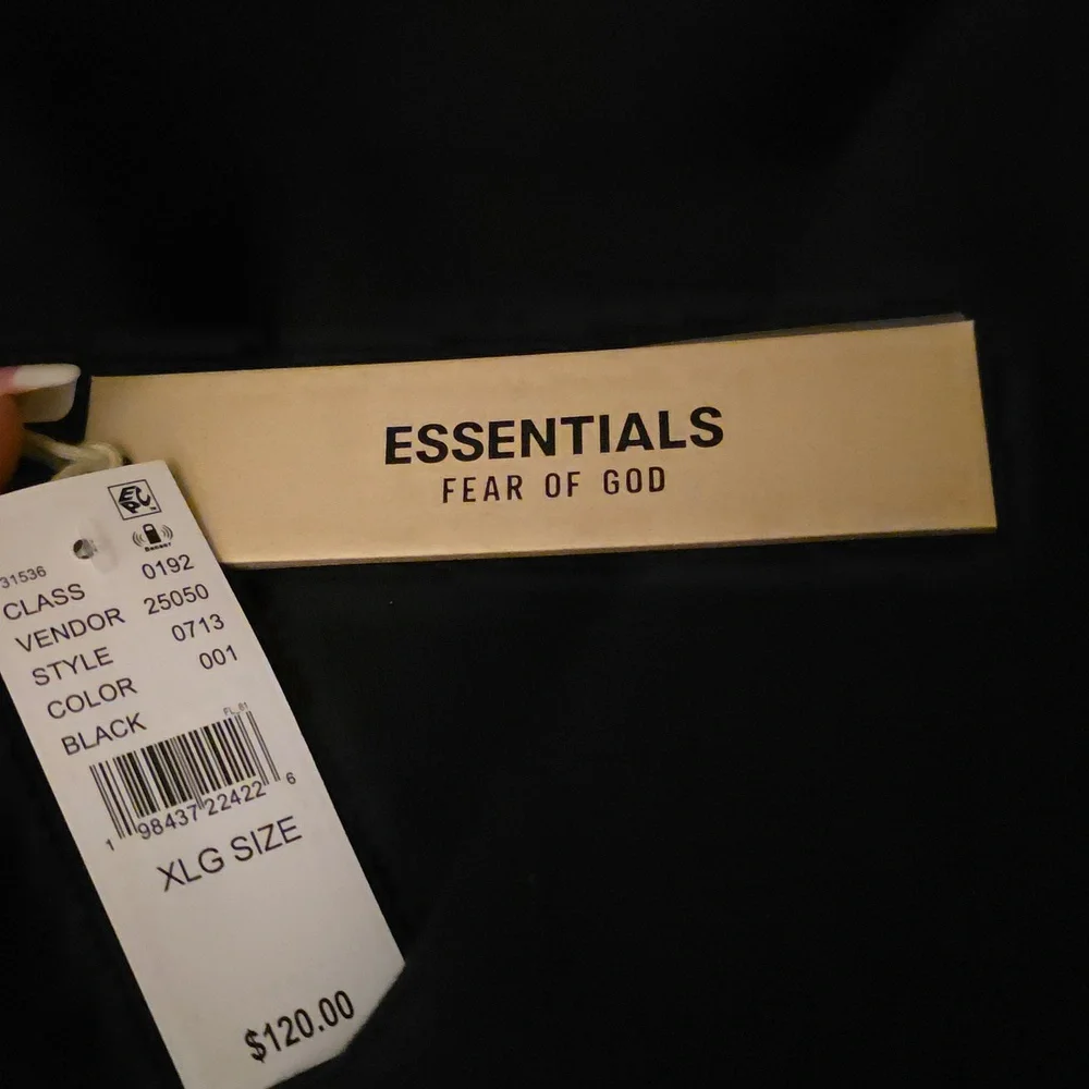 Fear of God Essentials Fleece Hoodie II 'Black' - Picture 3 of 3